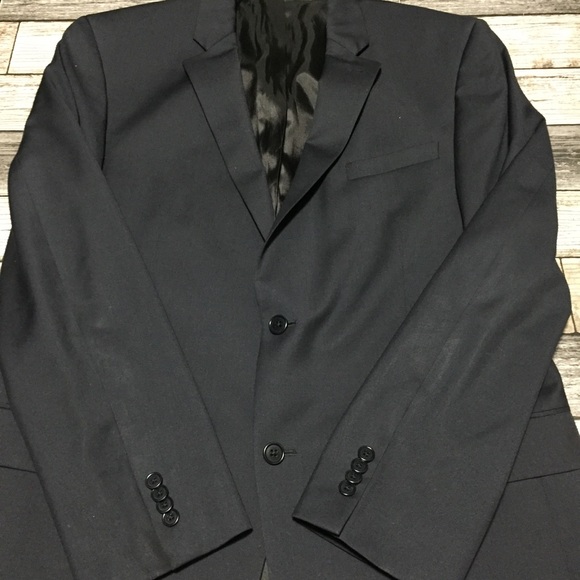 John Varvatos Wool Blazer Jacket Men’s 44R Gray Blue 2 Button Portugal - Picture 7 of 11